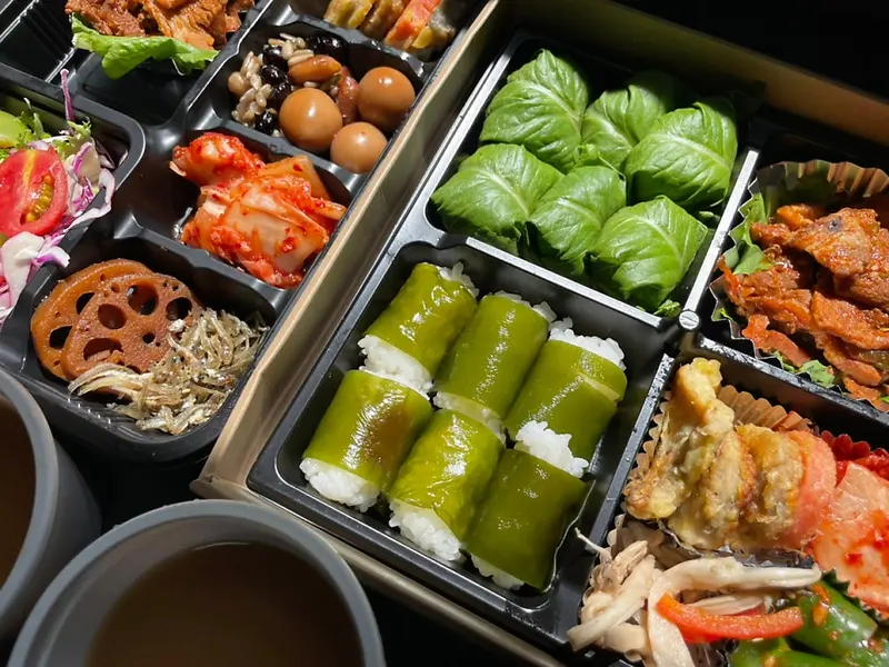 런치바스켓 단체도시락 실제 사진