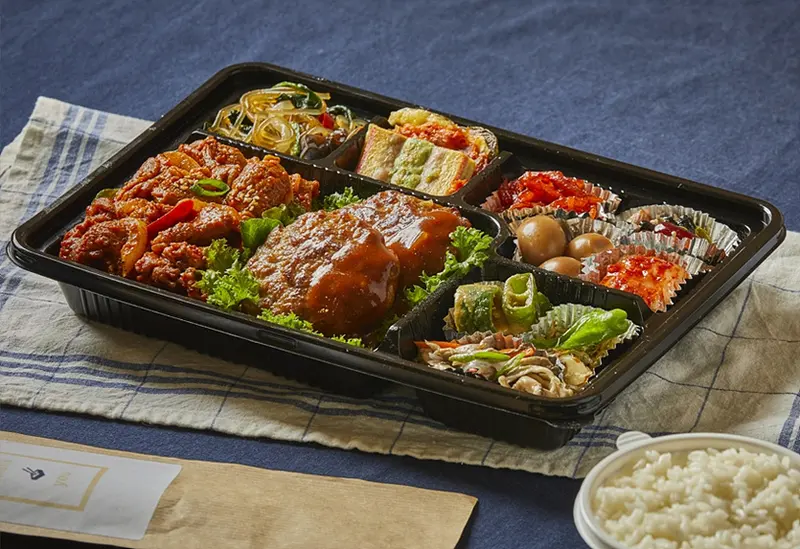 런치바스켓 단체도시락 실제 사진