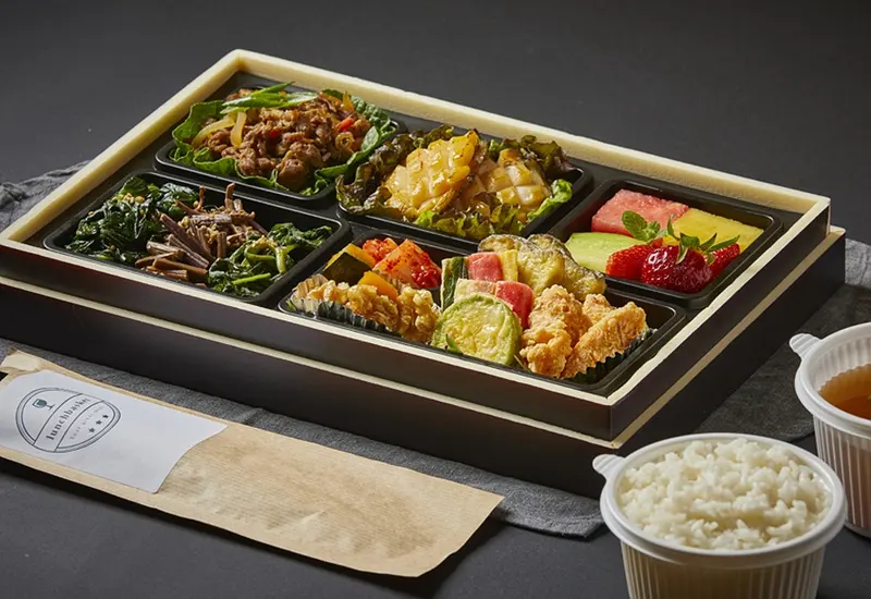런치바스켓 단체도시락 실제 사진