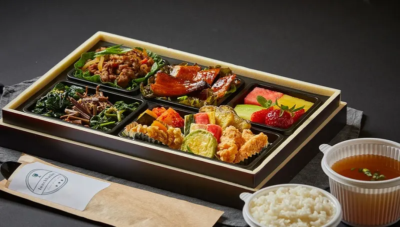 런치바스켓 단체도시락 실제 사진