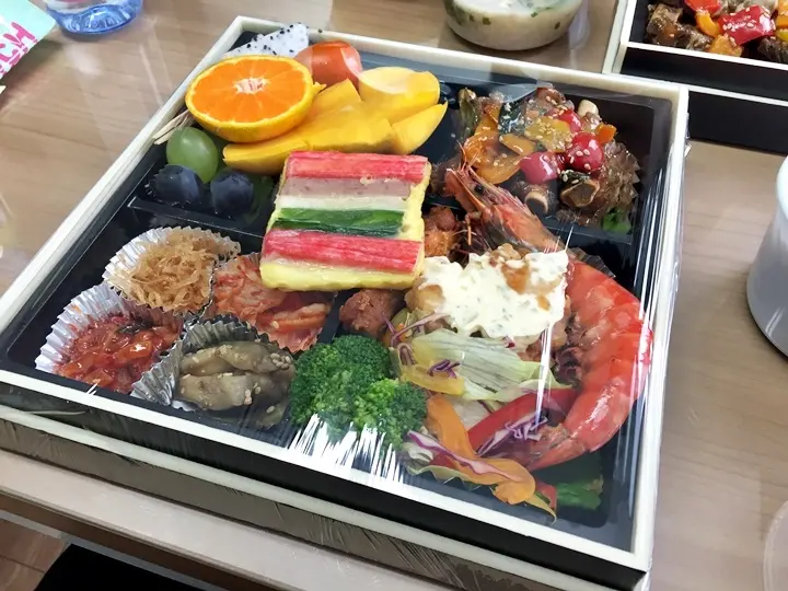 런치바스켓 단체도시락 실제 사진