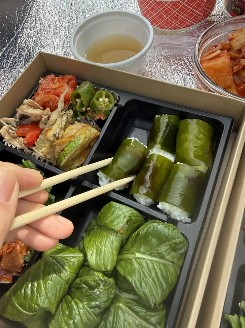 런치바스켓 단체도시락 실제 사진