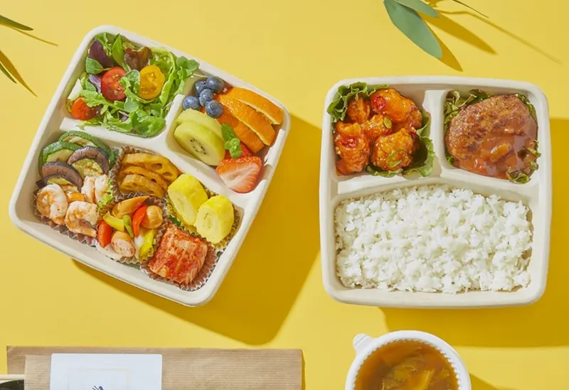 런치바스켓 단체도시락 실제 사진