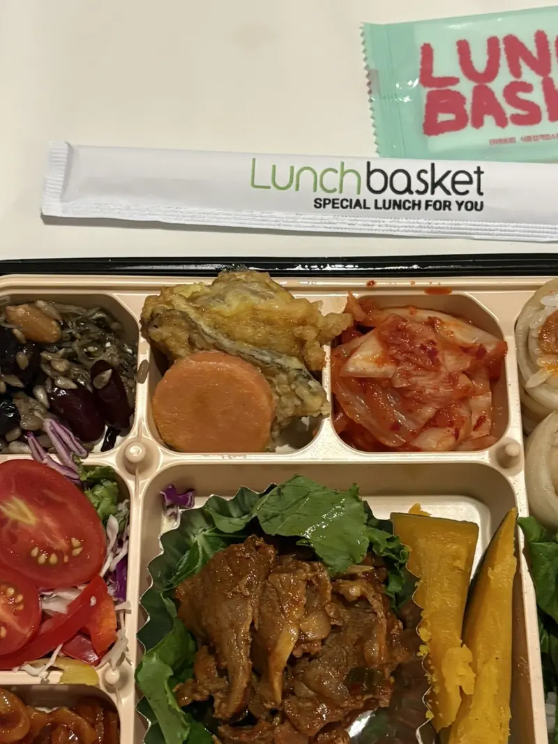 런치바스켓 단체도시락 실제 사진