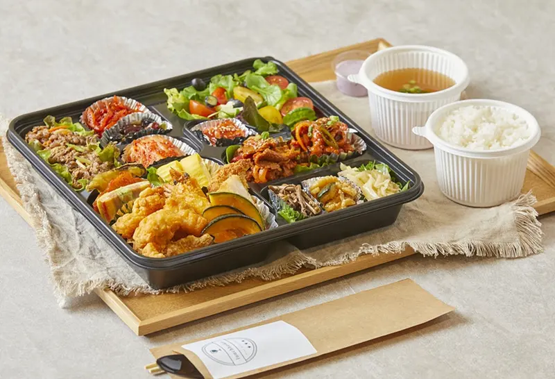 런치바스켓 단체도시락 실제 사진
