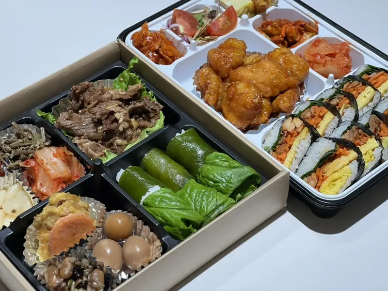 런치바스켓 단체도시락 실제 사진