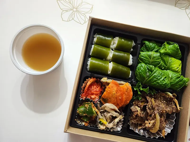 런치바스켓 단체도시락 실제 사진