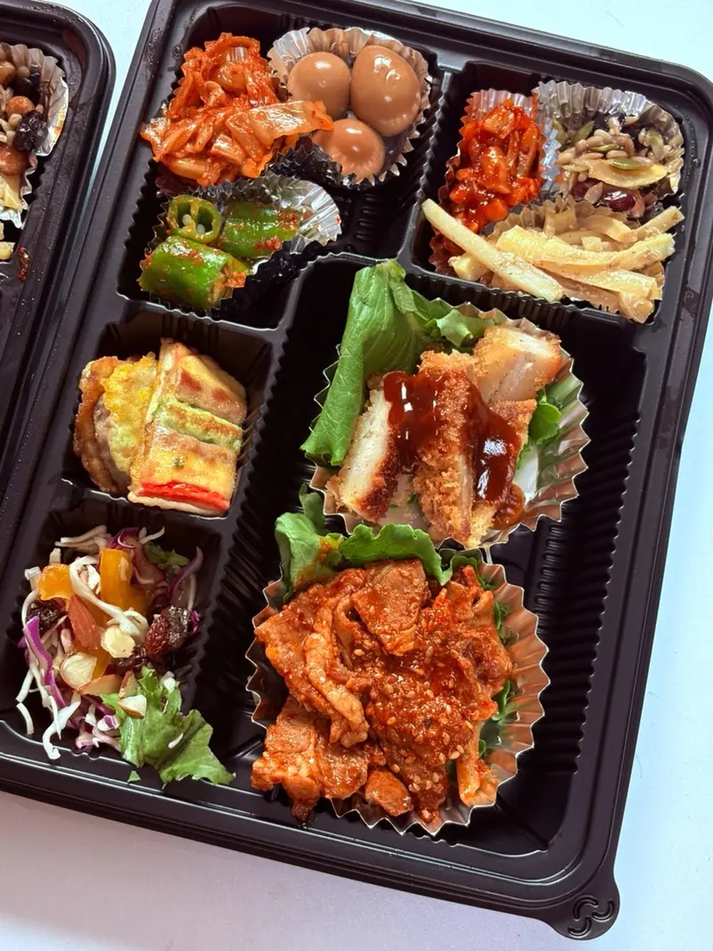 런치바스켓 단체도시락 실제 사진