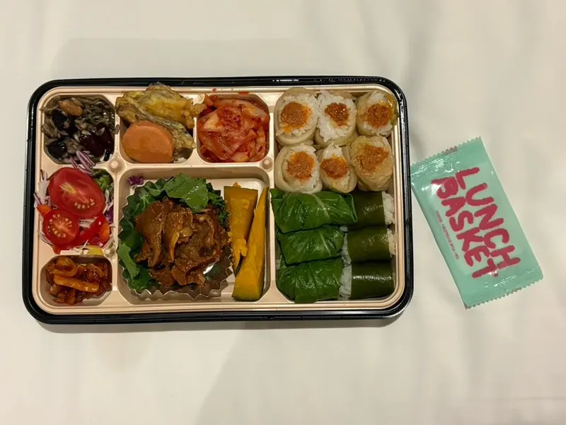 런치바스켓 단체도시락 실제 사진