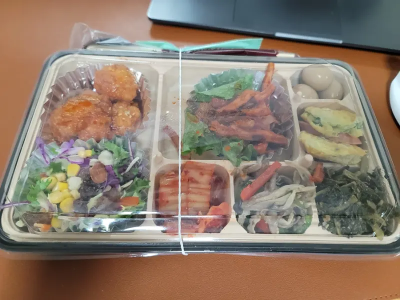 런치바스켓 단체도시락 실제 사진