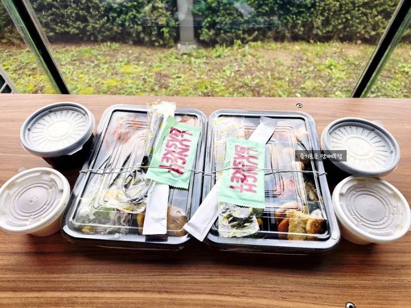 런치바스켓 단체도시락 실제 사진