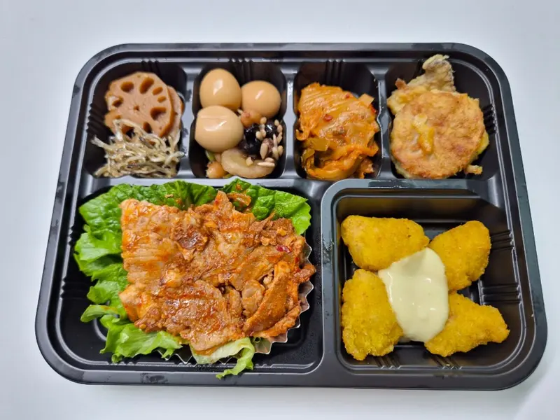 런치바스켓 단체도시락 실제 사진