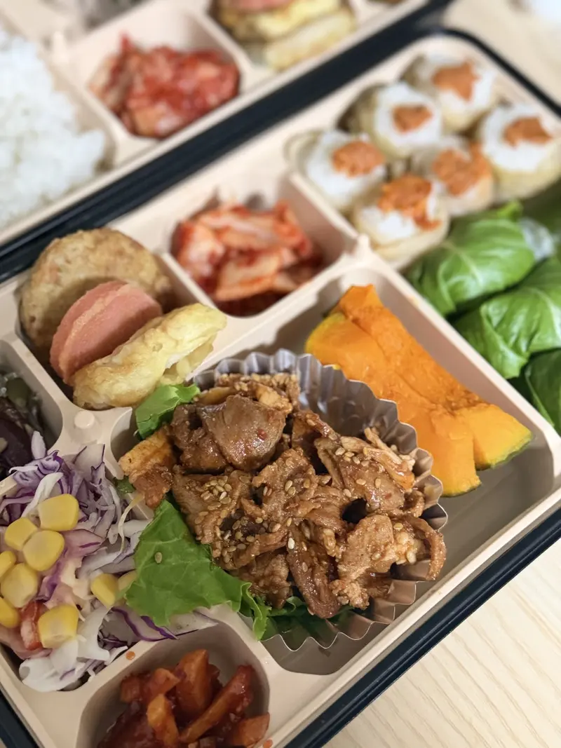 런치바스켓 단체도시락 실제 사진