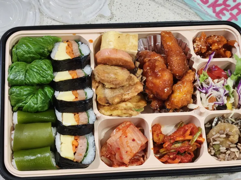 런치바스켓 단체도시락 실제 사진