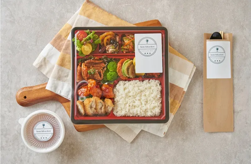 런치바스켓 단체도시락 실제 사진