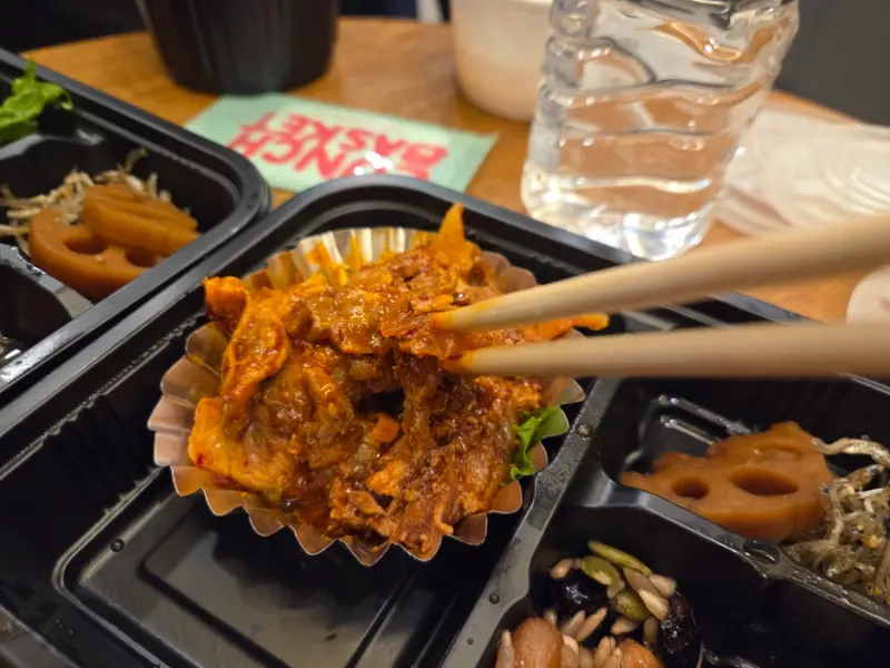 런치바스켓 단체도시락 실제 사진
