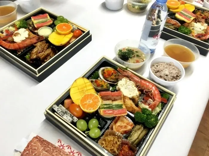 런치바스켓 단체도시락 실제 사진