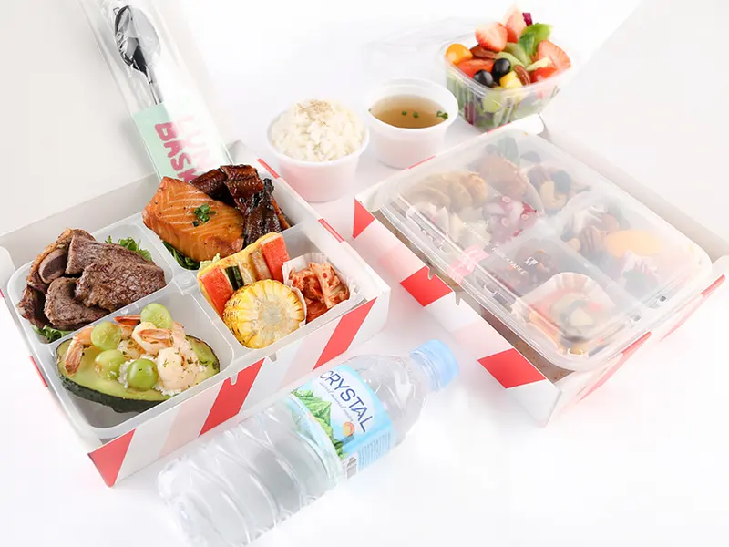 런치바스켓 단체도시락 실제 사진