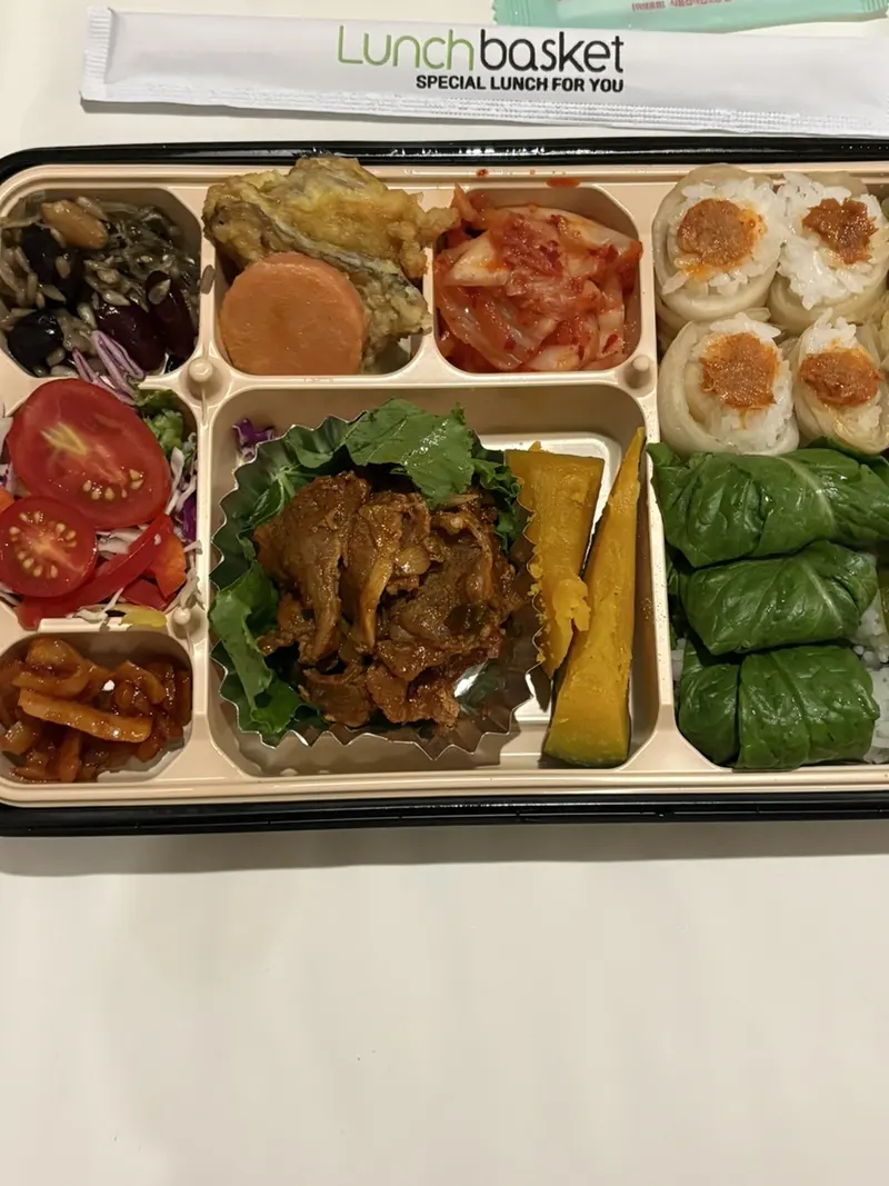 런치바스켓 단체도시락 실제 사진