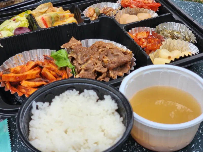 런치바스켓 단체도시락 실제 사진
