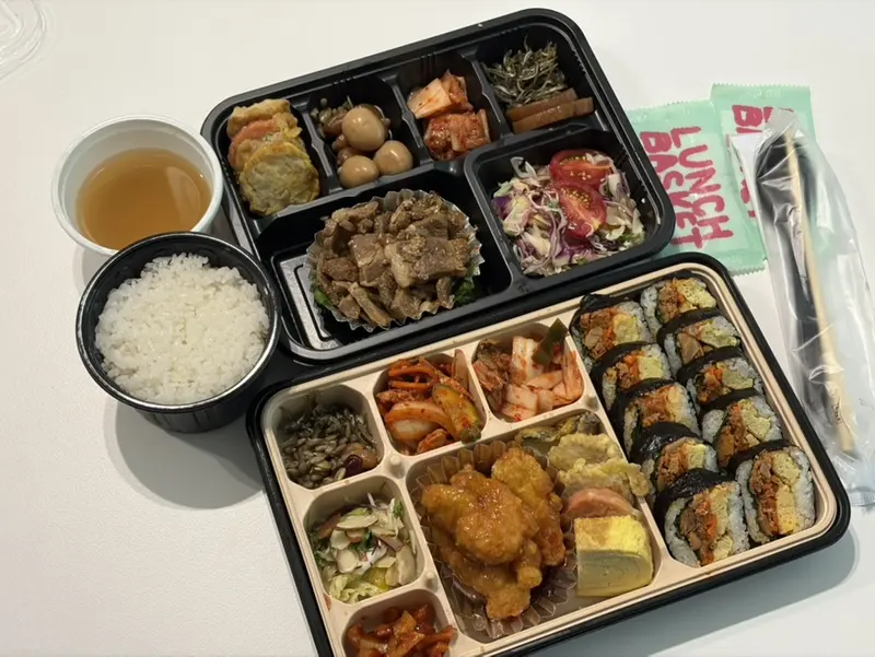 런치바스켓 단체도시락 실제 사진