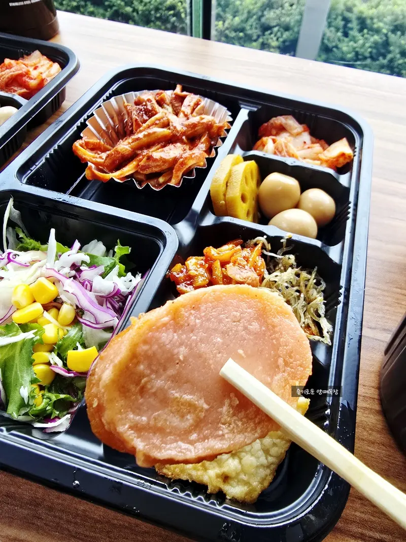 런치바스켓 단체도시락 실제 사진