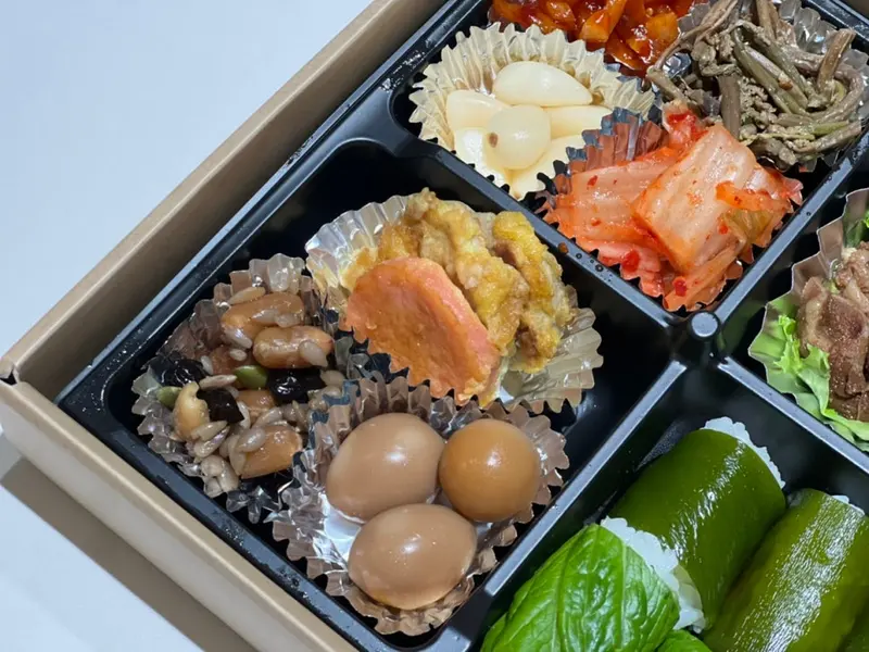 런치바스켓 단체도시락 실제 사진