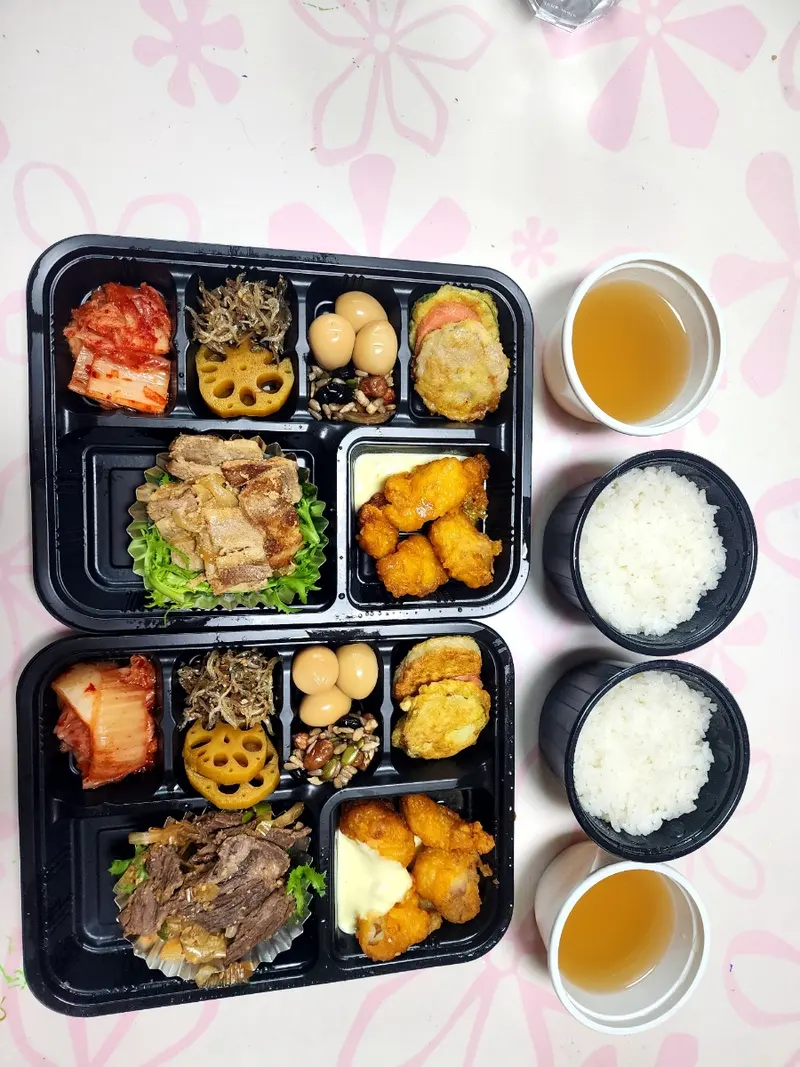 런치바스켓 단체도시락 실제 사진