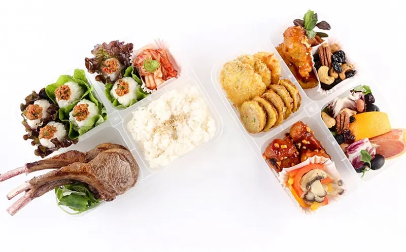 런치바스켓 단체도시락 실제 사진