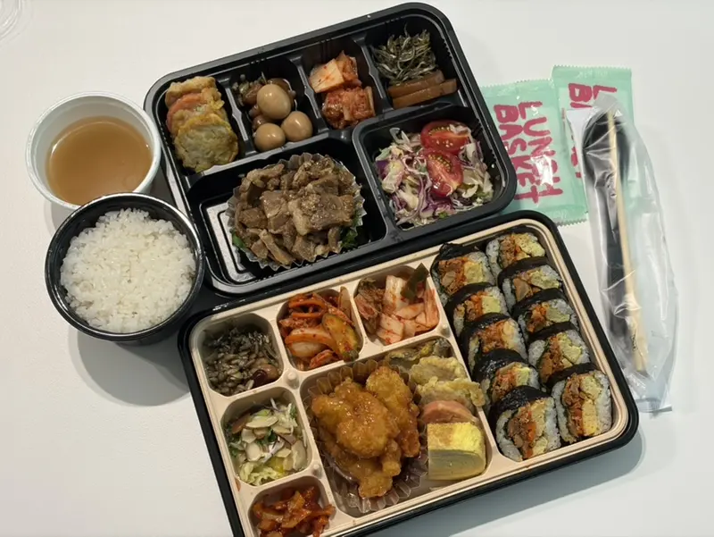 런치바스켓 단체도시락 실제 사진