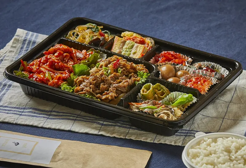 런치바스켓 단체도시락 실제 사진