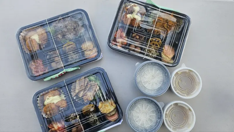 런치바스켓 단체도시락 실제 사진