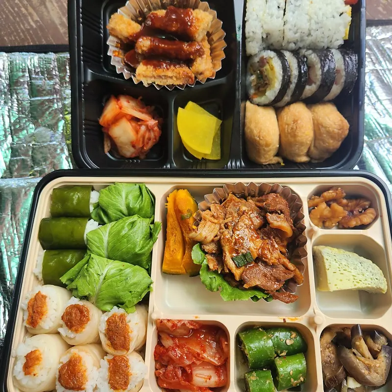 런치바스켓 단체도시락 실제 사진