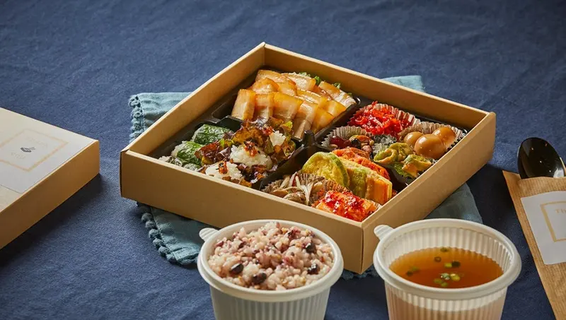 런치바스켓 단체도시락 실제 사진