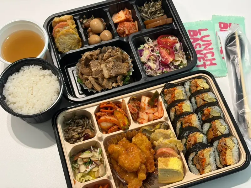런치바스켓 단체도시락 실제 사진