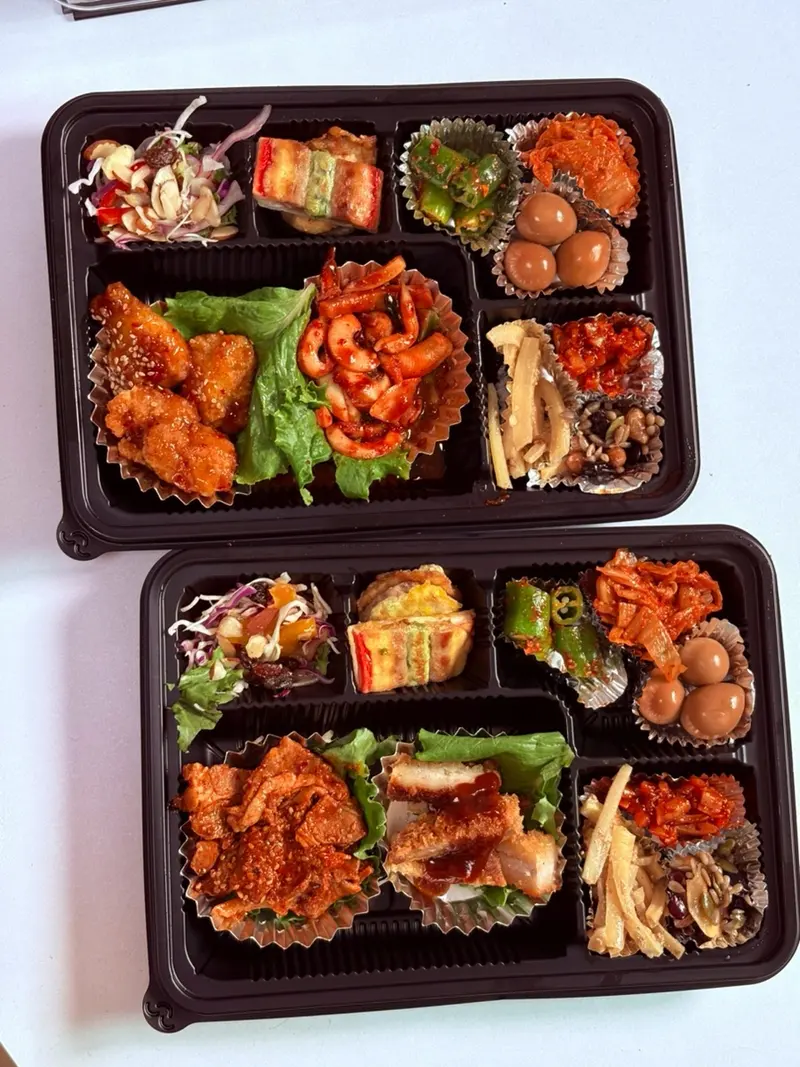 런치바스켓 단체도시락 실제 사진