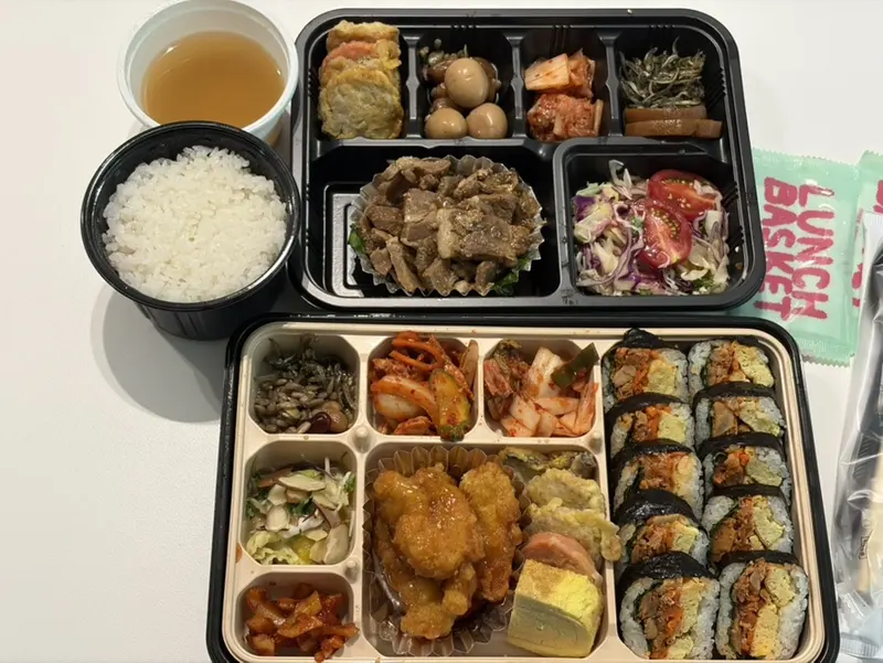 런치바스켓 단체도시락 실제 사진