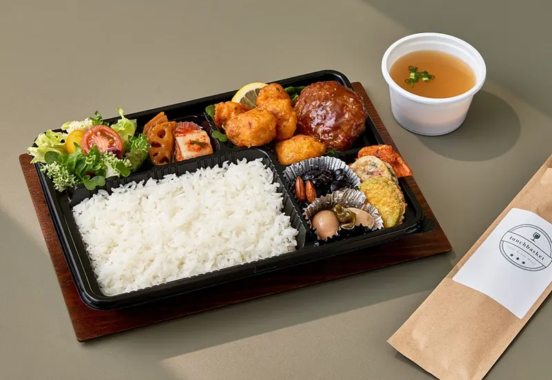 런치바스켓 단체도시락 실제 사진