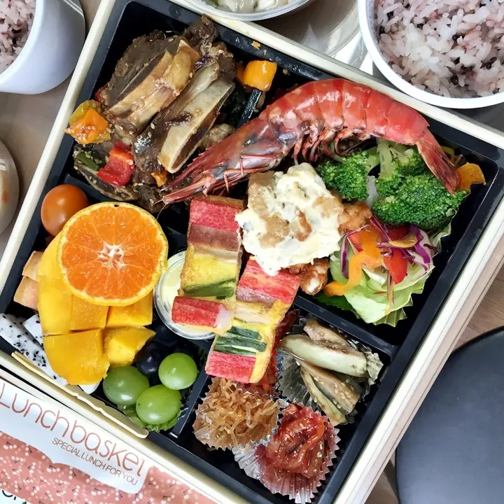 런치바스켓 단체도시락 실제 사진