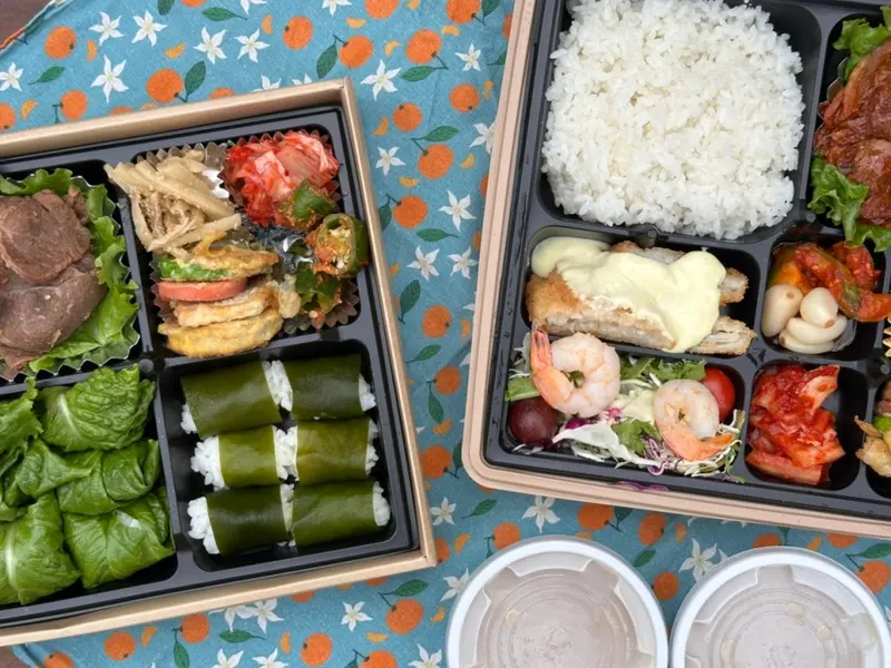 런치바스켓 단체도시락 실제 사진