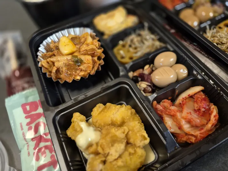 런치바스켓 단체도시락 실제 사진