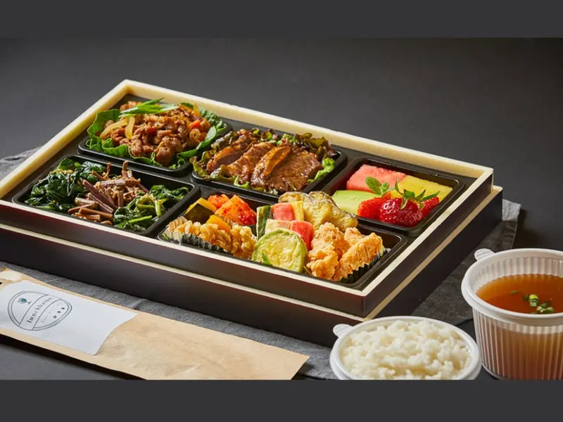 런치바스켓 단체도시락 실제 사진