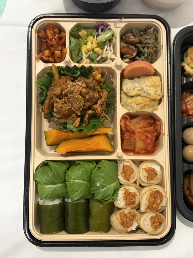 런치바스켓 단체도시락 실제 사진