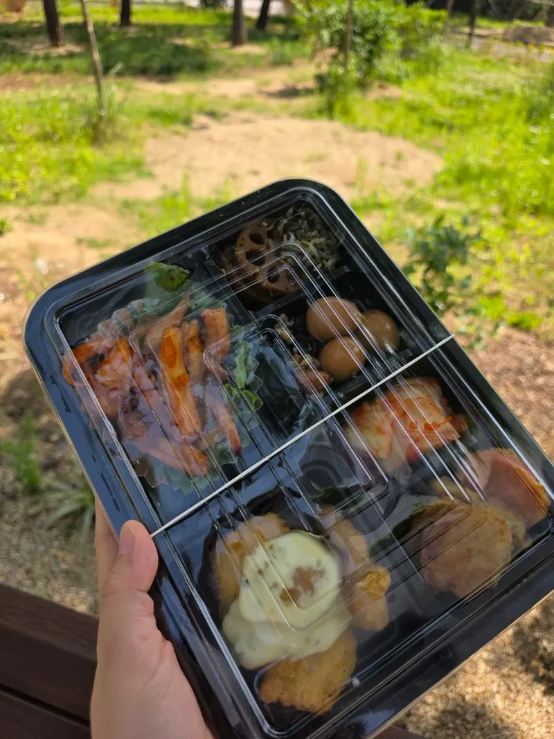 런치바스켓 단체도시락 실제 사진