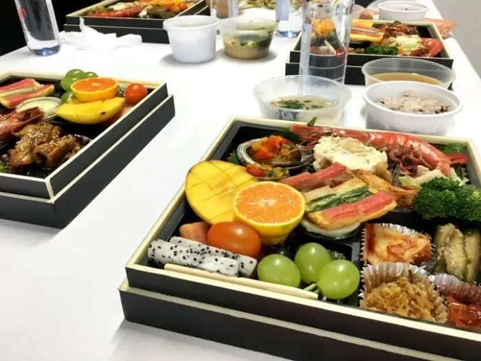 런치바스켓 단체도시락 실제 사진