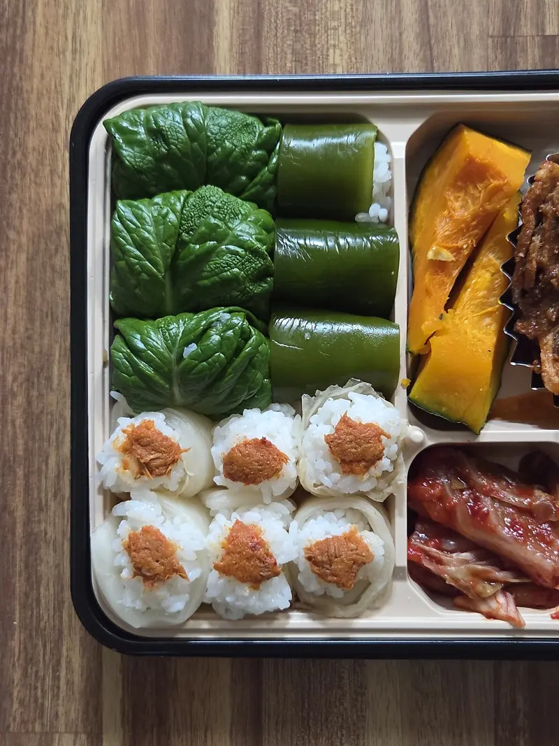 런치바스켓 단체도시락 실제 사진