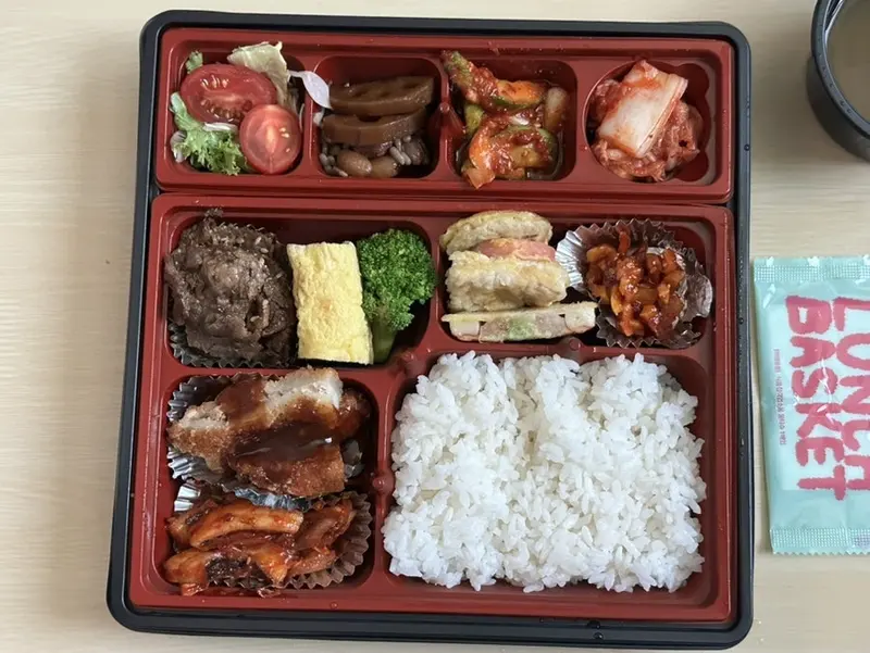 런치바스켓 단체도시락 실제 사진