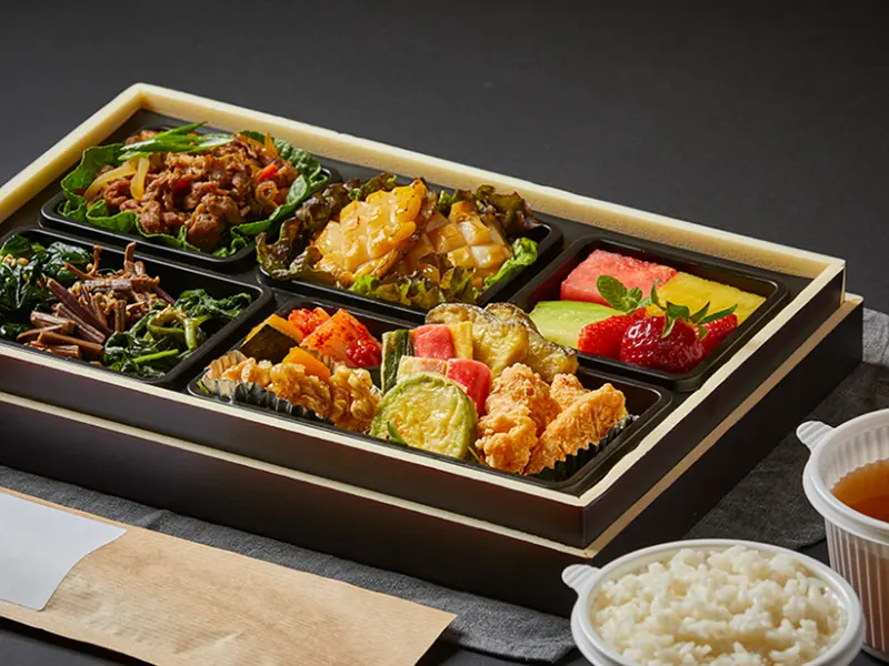 런치바스켓 단체도시락 실제 사진
