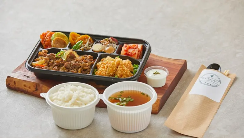 런치바스켓 단체도시락 실제 사진