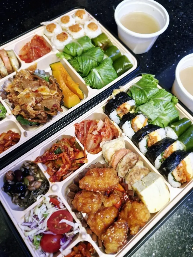 런치바스켓 단체도시락 실제 사진